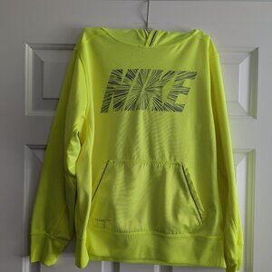 Nike THermafit Hoodie - Youth Large - Neon Yellow Green - NWOT